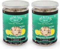 Healthy Treat Roasted Peanuts Namkeen (Lemon, 200GM, Pack of 2)