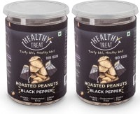 Healthy Treat Roasted Peanuts Namkeen (Black Pepper, 200GM, Pack of 2)