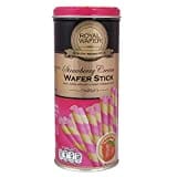 Vfoods Royal Wafer Stick Fruit Biscuits (Strawberry, 125GM)