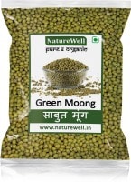 NatureWell Sabut Moong Dal (Green, 500GM)