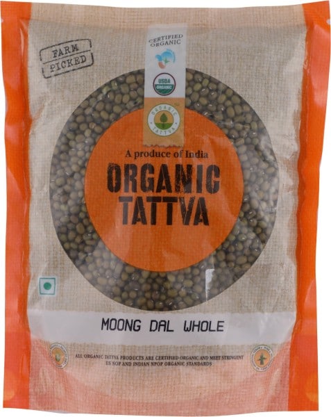 ORGANIC TATTVA Sabut Moong Dal (500GM)
