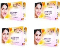 Lotus Herbals Safe Sun Anti Tan Whitening And Glow Facial Kit (40GM, Pack of 4)