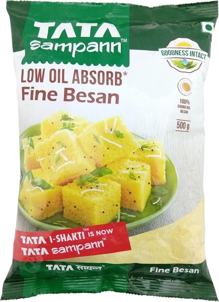 Tata Sampann Low Oil Absorb Fine Besan (500GM)