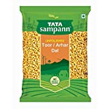 Tata Sampann Unpolished Toor Dal (Yellow, 1KG)