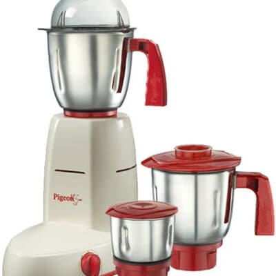 Pigeon Scarlet 550W Mixer Grinder (Red, 3 Jar)
