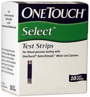 OneTouch Select Glucometer Strips (10 Strips)