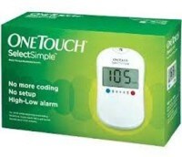 OneTouch Select Simple Glucometer (5 Strips, White)