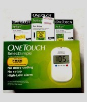 OneTouch Select Simple Glucometer (70 Strips, White)