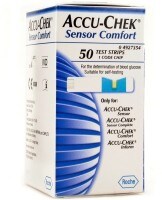 Accu-Chek Sensor Comfort Glucometer Strips (50 Strips)