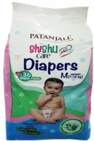 Patanjali Shishu Care Baby Diaper - M (36 PCS)