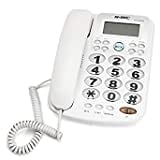 Whitleys SLB42JAN53973 Corded Landline Phone (White)