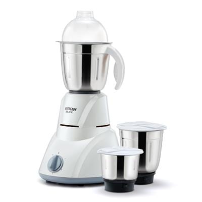 Eveready Slick 500W Mixer Grinder (White, 3 Jar)
