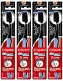 Colgate Slim Soft Charcoal Floss-Tip Tooth Brush (Pack of 4)