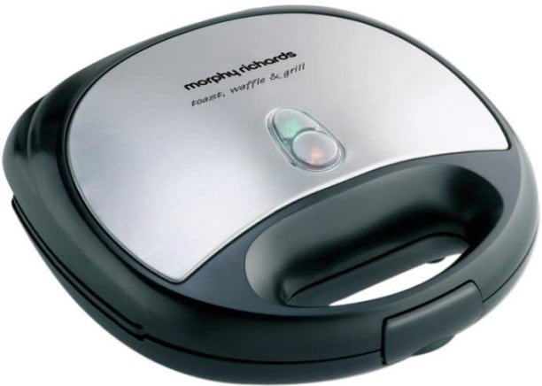 Morphy Richards SM3006 TWG Waffle Sandwich Maker (Black)
