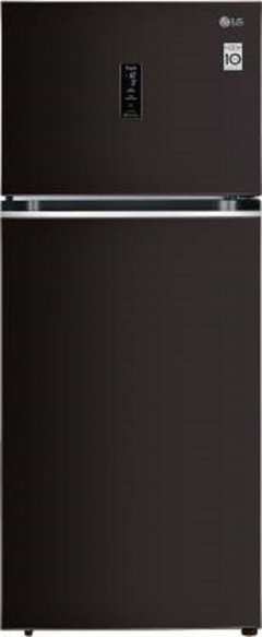 Compare LG 423 L Frost Free Double Door 3 Star Refrigerator (GL T422VRSX)
