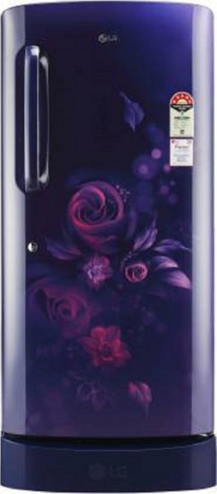 Compare LG 215 L Direct Cool Single Door 3 Star Refrigerator (GL D221ABED)