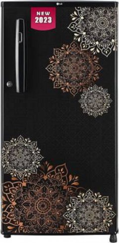 Compare LG 190 L Direct Cool Single Door 2 Star Refrigerator (GL B199OERC)