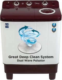 Midea 6.5 kg Semi Automatic Top Load Washing Machine (MWMSA065PCH)