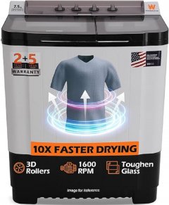 White Westinghouse (Trademark by Electrolux) 7.5 kg Semi Automatic Top Load Washing Machine (SFW7500H)