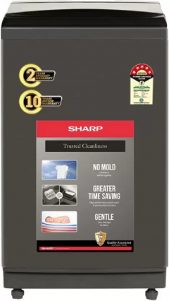 Sharp 9 kg Fully Automatic Top Load Washing Machine (ES-T90N-GY)