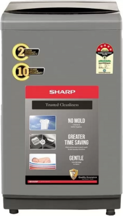 Sharp 7.5 kg Fully Automatic Top Load Washing Machine (ES-T75N-GY)