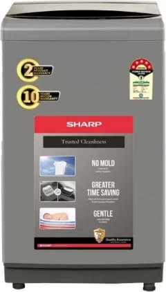 Sharp 7.5 kg Fully Automatic Top Load Washing Machine (ES-T75N-GY)