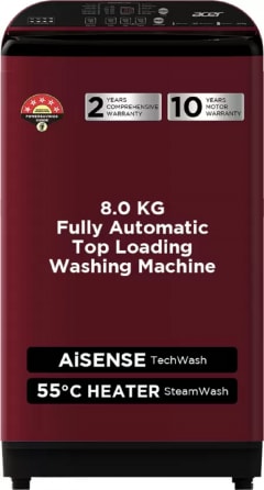 Acer 8 kg Fully Automatic Top Load Washing Machine (AR80HFATLH2C2CR24D)