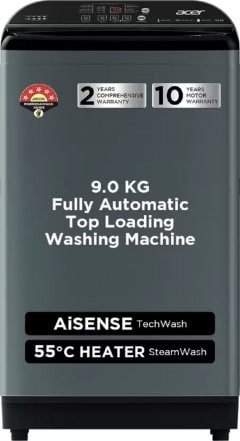 Acer 9 kg Fully Automatic Top Load Washing Machine (AR90HFATLH2C2IG24D)