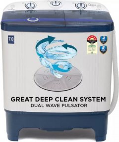 Midea 7 kg Semi Automatic Top Load Washing Machine (MWMSA070PPG)
