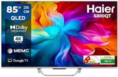 Compare Haier 85 Inch QLED Ultra HD (4K) Smart TV (85S800QT)