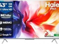 Compare Haier 43 Inch QLED HD Ready Smart TV (43P7GT)