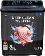 Midea 8 kg Semi Automatic Top Load Washing Machine (MWMSA080PPG KG)