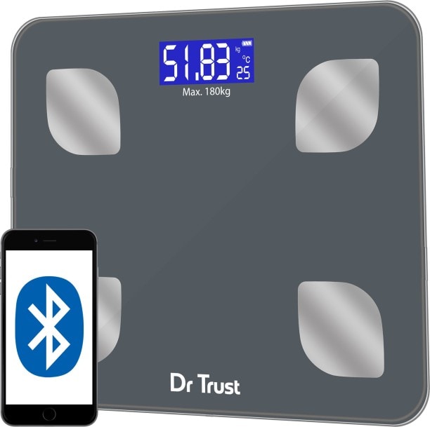 Dr. Trust Smart Fitness Digital Weighing Scale (Grey)