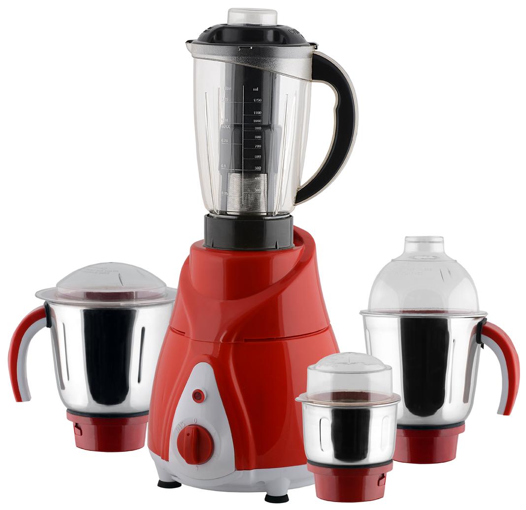 Anjalimix Spectra 750W Mixer Grinder (Red, 4 Jar)