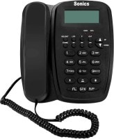 Sonics SS916 Corded Landline Phone (Black)