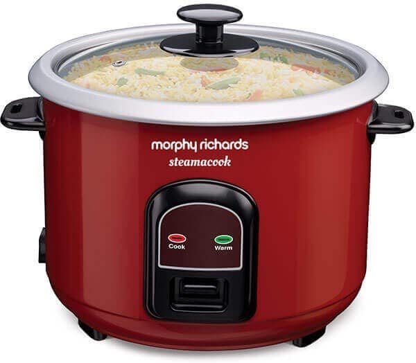 Morphy Richards Steamacook 1.8 L Rice Cooker (Red)
