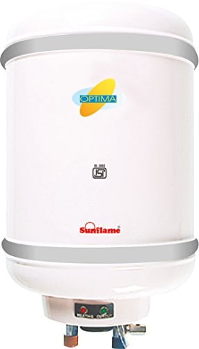 Sunflame 15L Storage Water Geyser (Metal, White) Price in India,  Specifications, Comparison (24th August 2023) | Pricee.com