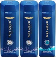 Park Avenue Storm Cool Blue Deodorant Body Spray Talc (200GM, Pack of 3)
