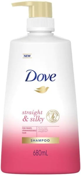 Dove Straight & Silky Shampoo (680ML)