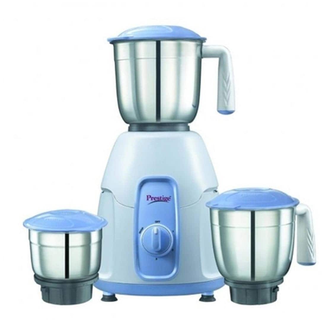 Prestige Stylo 550W Mixer Grinder (White, 3 Jar)
