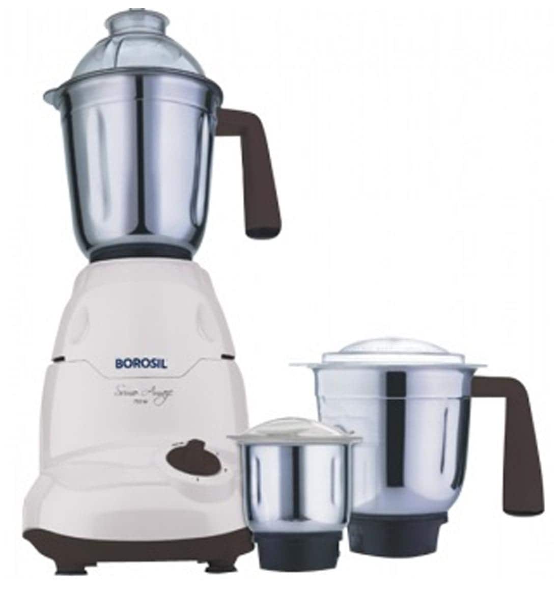 Borosil Sumo Amaze 750W Mixer Grinder (White, 3 Jar)