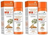 Biotique Sun Shield Sandalwood 50+SPF UVB Sunscreen Lotion (120ML, Pack of 2)