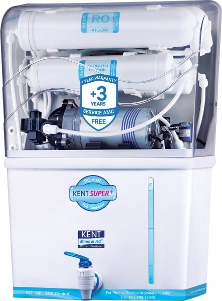 Kent Super Plus 8l Ro Uf Water Purifier White Price In India Specifications Comparison 5th November 22 Pricee Com