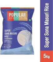 Popular Essentials Super Sona Masuri Rice (5KG)