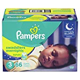 Pampers Swaddlers Overnights Diapers (66 PCS, Size 3)