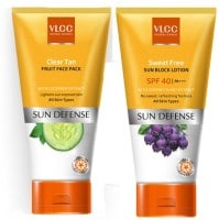 VLCC Sweat Free And Clear Tan Fruit Face Pack SPF 40 (150ML)