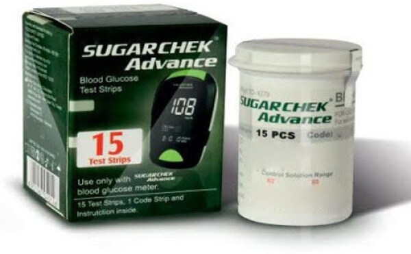 SugarChek TD-4279 Glucometer Strips (15 Strips)