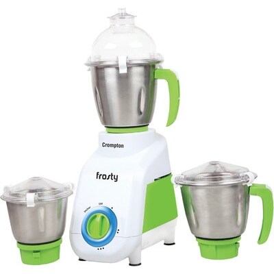 Crompton TD62 650W Mixer Grinder (White, 3 Jar)
