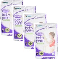Himalaya Total Care Anti-Rash Baby Pants (54 PCS, Pack of 4, XL)