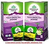 Organic India Tulsi Green Tea Jasmine (Pack of 2, 25 Pieces)